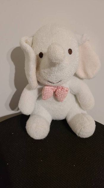 Doudou luminou éléphant rose JEMINI