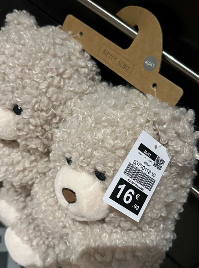 Chaussons femme « Ourson » - photo numéro 4