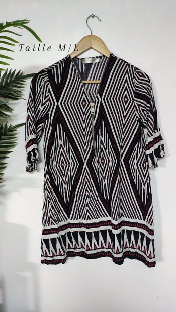 Robe décontracté manches 3/4 femme