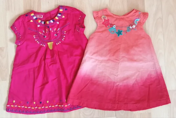 Lot de 2 robes Dpam 3 mois