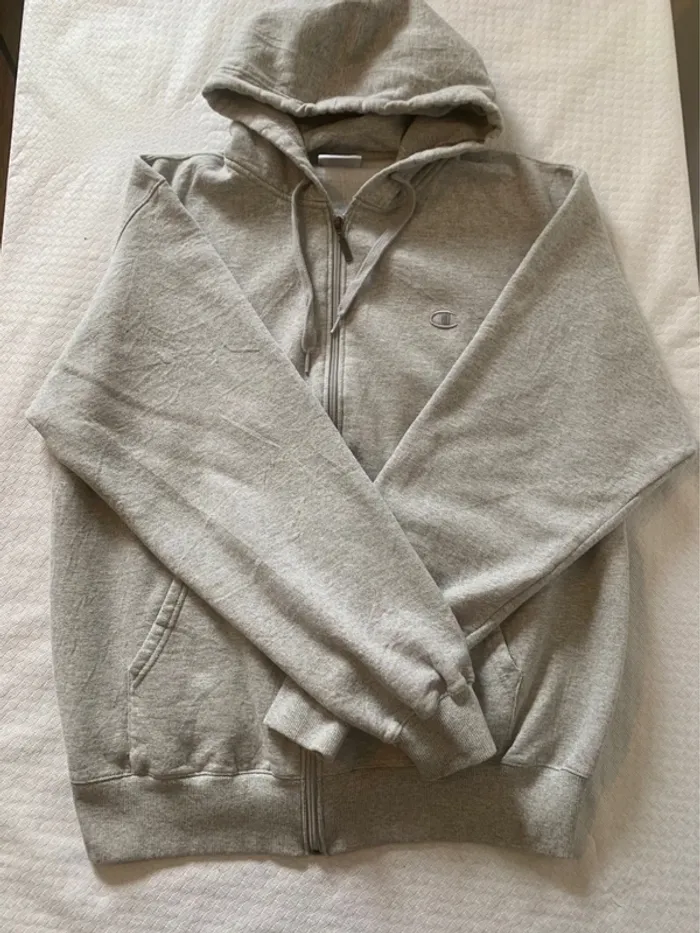 Sweat à capuche Champion zippé - photo numéro 5