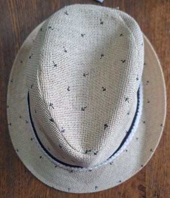 Chapeau Okaïdi effet paille et palmier