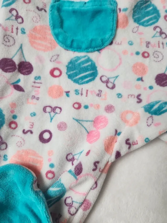 Adorable pyjama velours bébé fille ou garçon automne hiver 9 mois Orchestra - photo numéro 2
