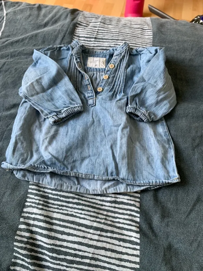 Blouse en jeans fille