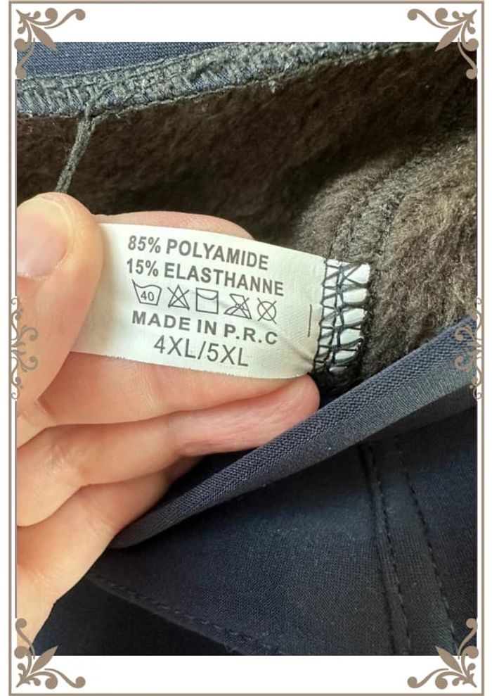 Pantalon doublé bleu marine 4XL / 5XL - photo numéro 8
