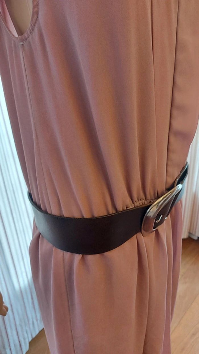 Ceinture en cuir Marron made in Italy 85cm - photo numéro 5