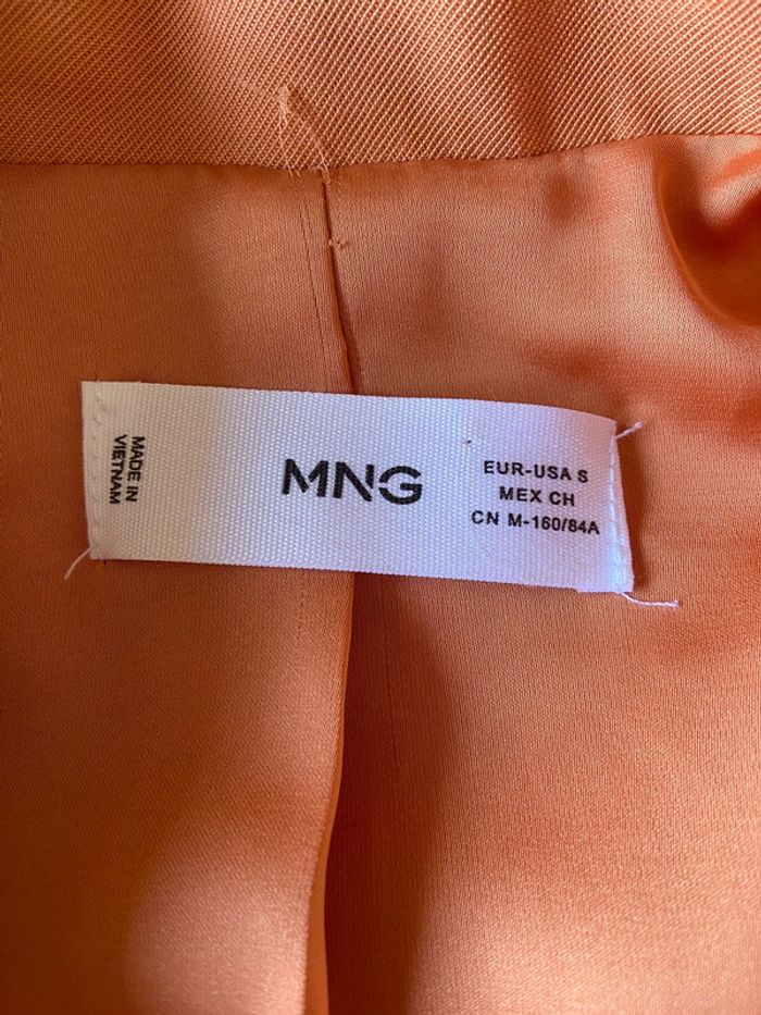 Magnifique blazer orange Mango / Taille S - photo numéro 8