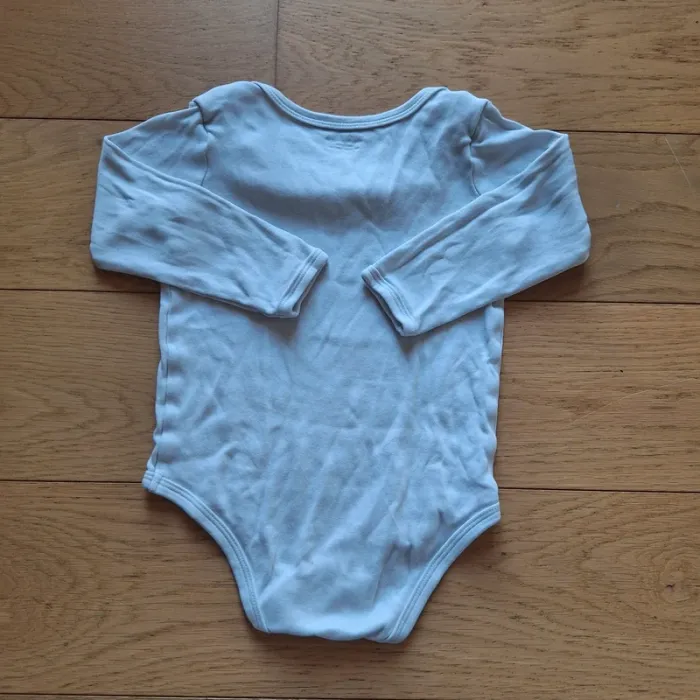 Lot de 5 bodies manches longues bébé emmanchure US - cappuccino - photo numéro 17