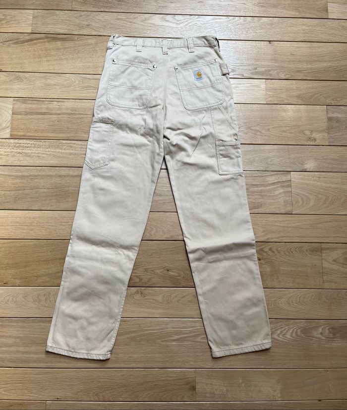 Carhartt Pantalon Double Knee Beige Taille 34 - photo numéro 3