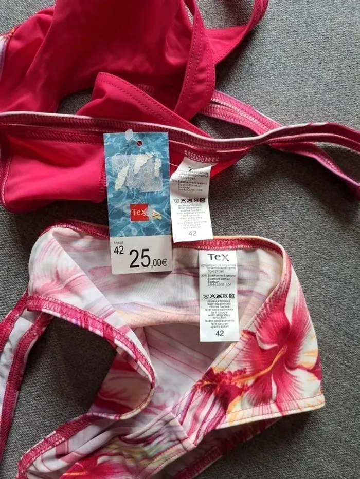 Maillot de bain / bikini rouge en XL - photo numéro 6