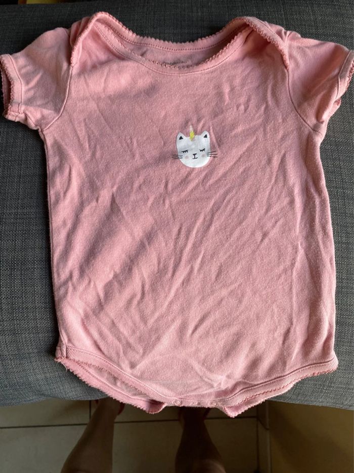 Lot 7 bodies boutchou, H&M, mots d’enfants, fille manches courtes 36m - photo numéro 9