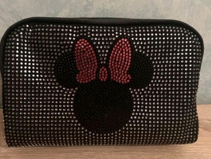 Trousse de maquillage minnie mouse avec strass