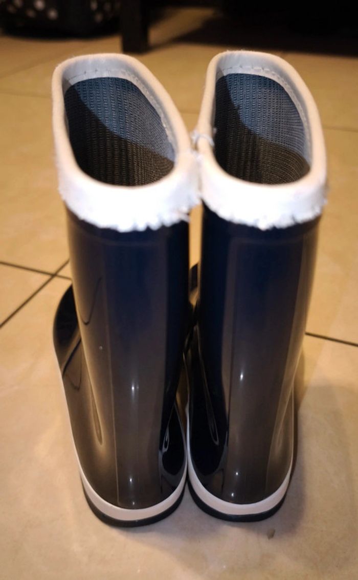 Bottes de pluie marine taille 32 - photo numéro 3