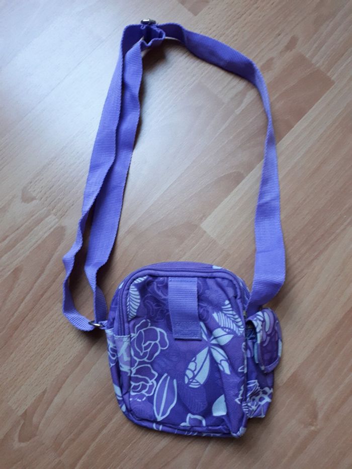 Sac pochette bandoulière violet - photo numéro 2