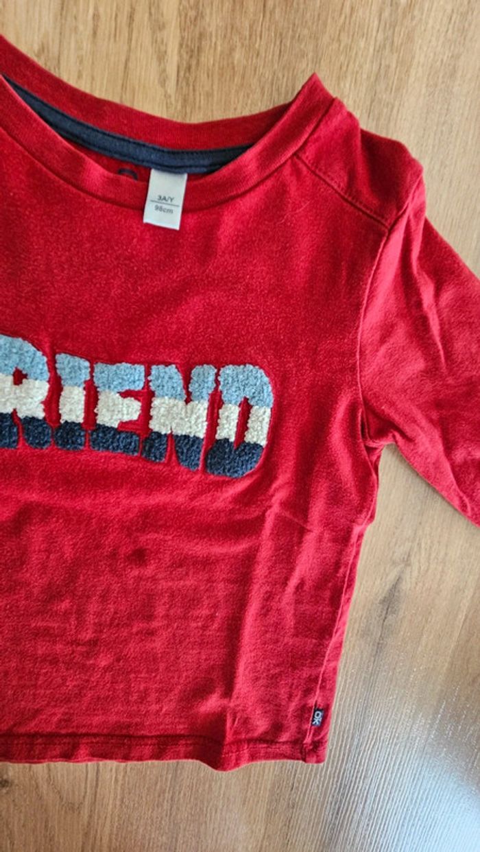 T-shirt manches longues Friend, taille 3 ans, Tape-à-l'oeil - photo numéro 3
