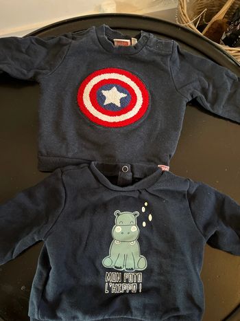 Lot sweat-shirt kiabi 6 mois