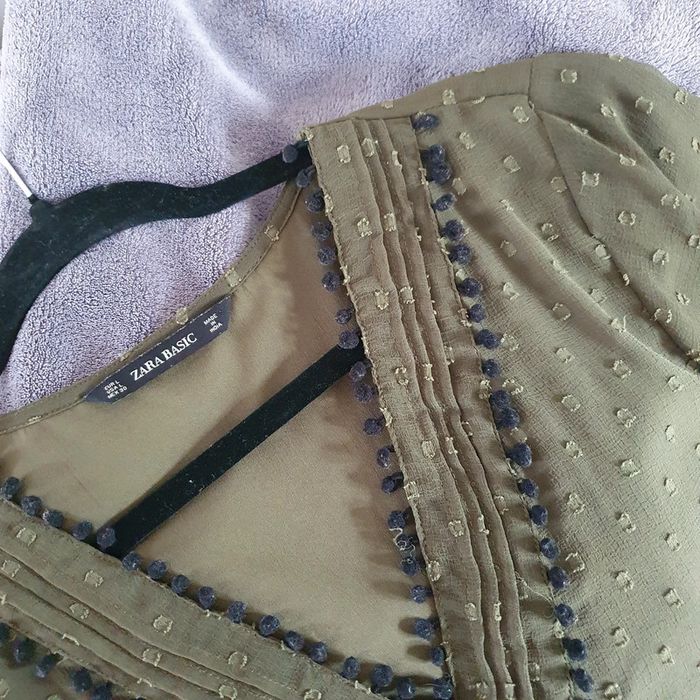 Tunique voile Kaki Zara - photo numéro 5