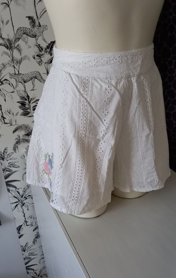 Short dentelle blanc C&A