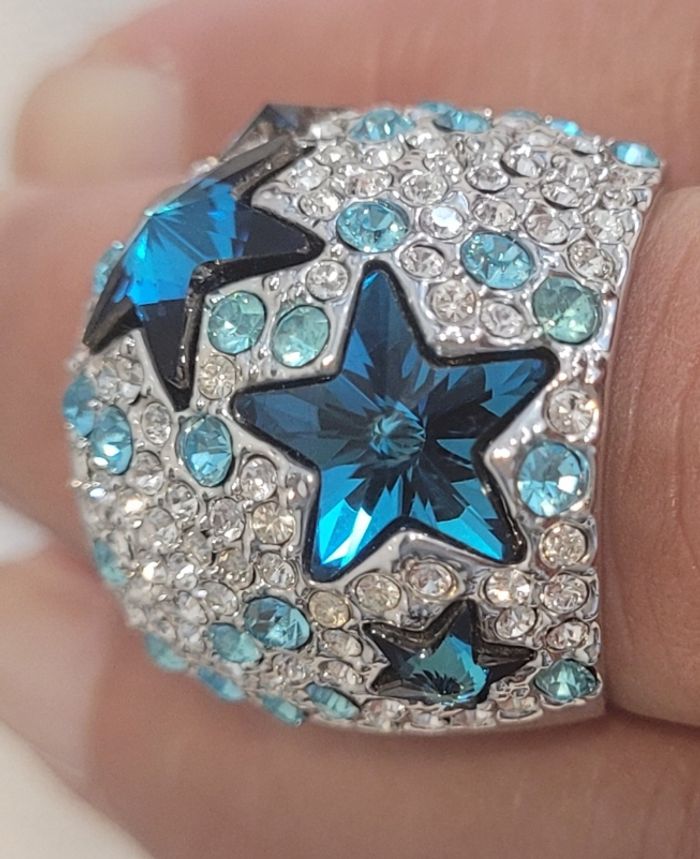 Bague avec cristaux swarovski - photo numéro 3
