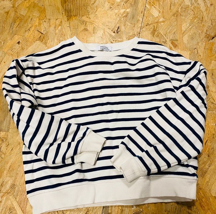 Sweat marinière 12 ans Galerie Lafayette