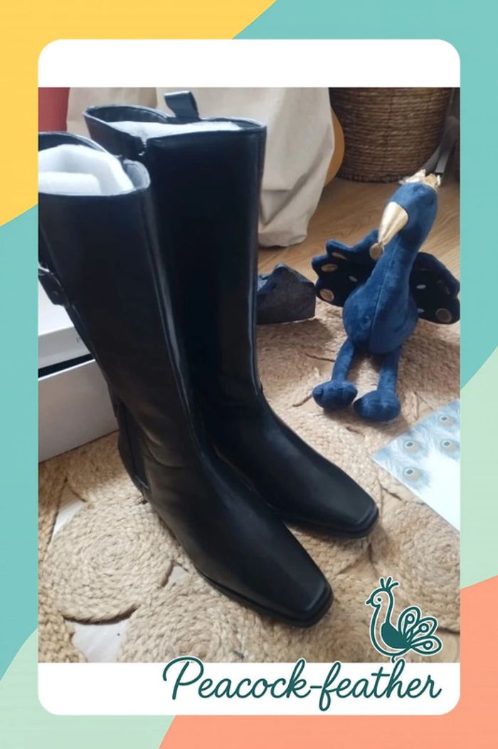 Bottes neuves noires pédiconfort 40 - photo numéro 7