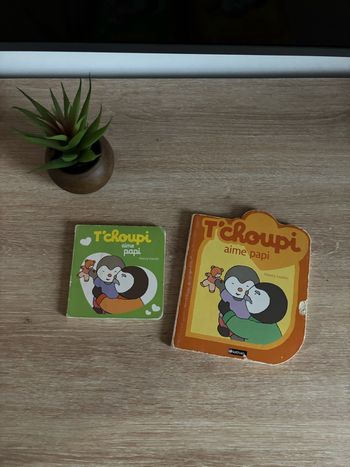 Lot de 2 livres T’choupi aime Papi