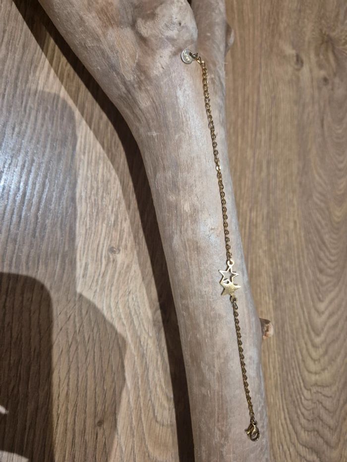 Bracelet #acier Doré - photo numéro 6