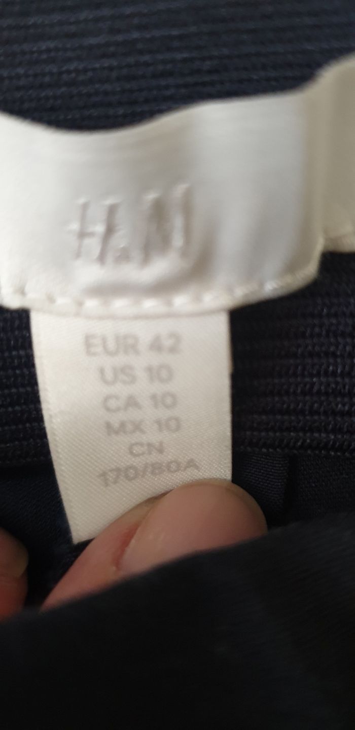 Pantalon ajusté marine H&M  42 - photo numéro 3