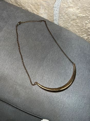 Collier doré femme fantaisie camaïeu acier