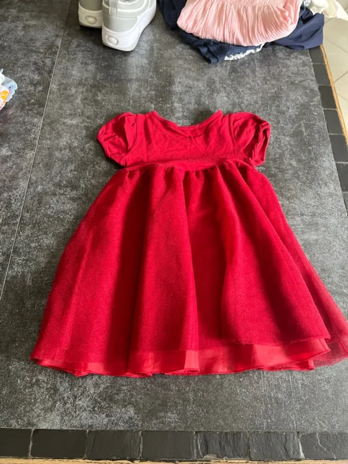 Robe manche courte rouge 4-6 ans H&M - photo numéro 4