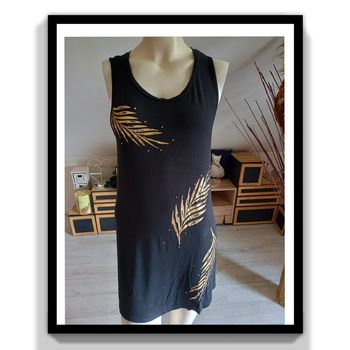 Robe noire imprimée or taille 40/42