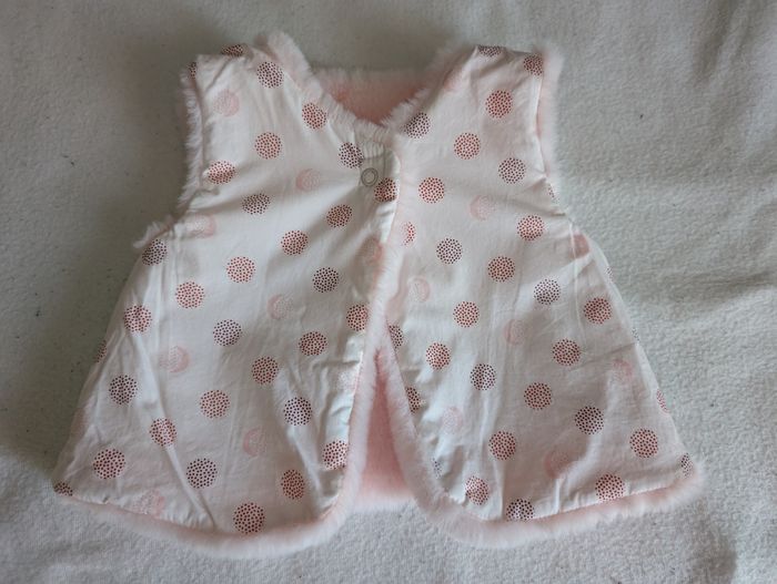 Gilet sans manches rose réversible - 24M - Obaïbi - photo numéro 6