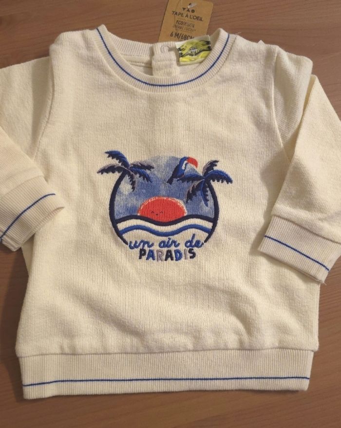 🥰😍💙  superbe Ensemble teeshirt ml et pantalon doublé 6mois garçon 💙😍🥰 - photo numéro 7