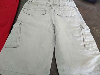 Bermuda gris clair en lin 3 ans