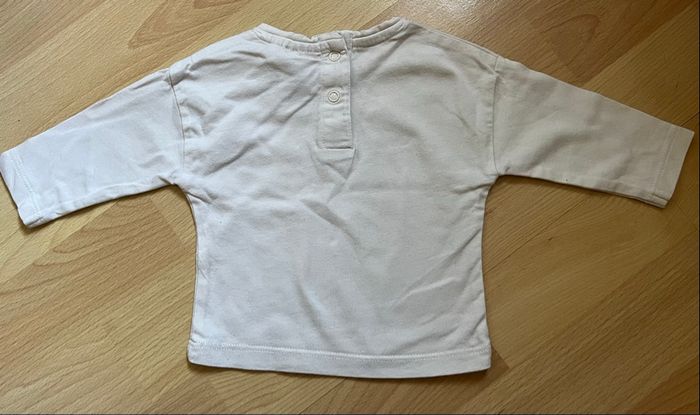 T-shirt blanc manches longues Hello Kitty 1M - photo numéro 3