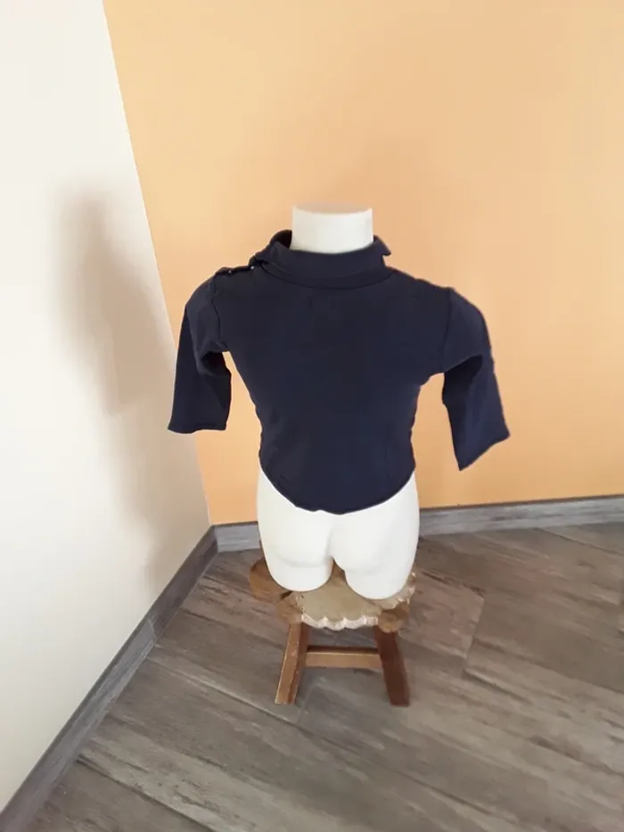 Tee shirt manches longues col roulé 3 ans  (90/97 cm) - photo numéro 3