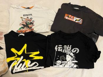 Lot 4 t shirt 11-12 ans manga