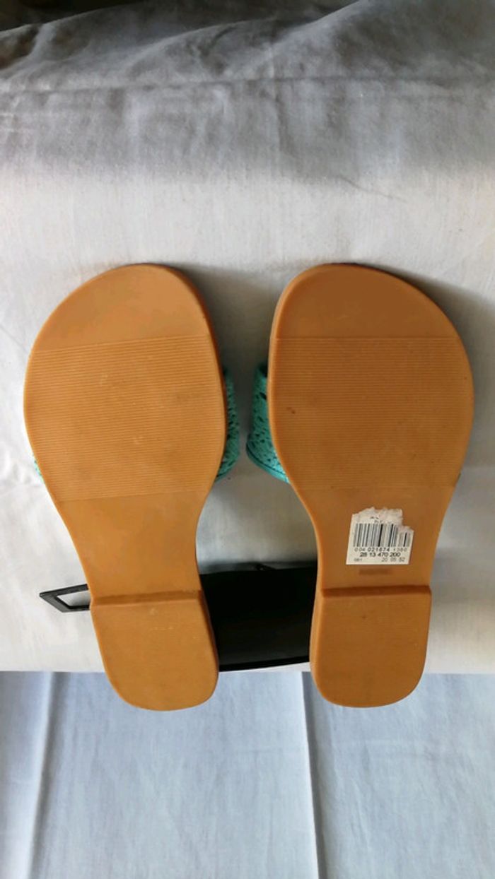 Mules satiné à dentelle P.40 Malati - photo numéro 4