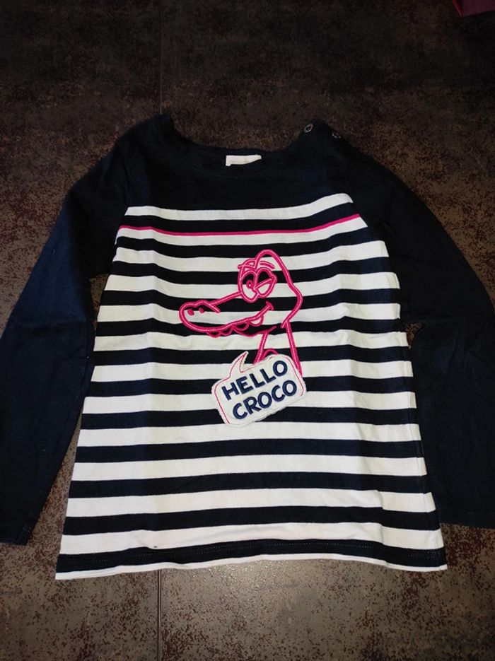 Tee shirt manches longues croco
