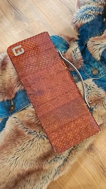 Sac à main vintage reptile 70s