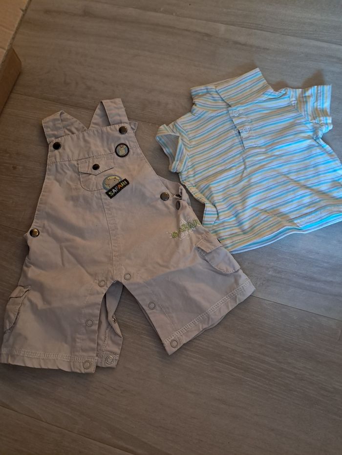 Ensemble salopette maillot