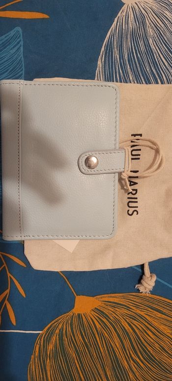 Portefeuille jeanne paul marius bleu pastel neuf