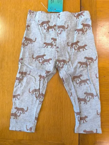 308655 legging gris motif animaux fille 18 mois str