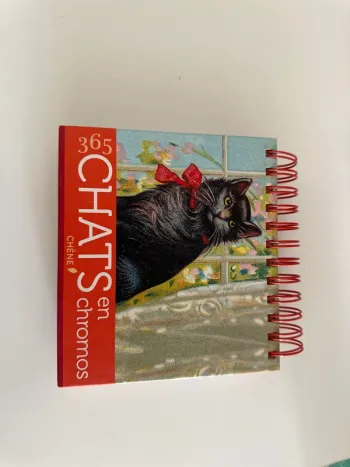 Livre, 365 chats en chromos