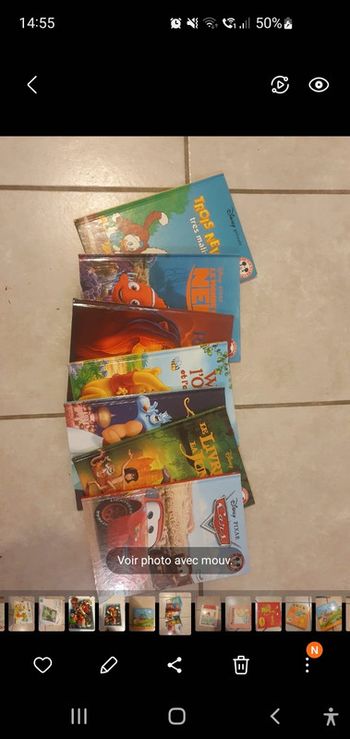 Lot de 7 livres Disney