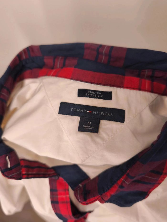 Chemise Tommy Hilfiger Femme Taille M Blanc-Rouge - photo numéro 9