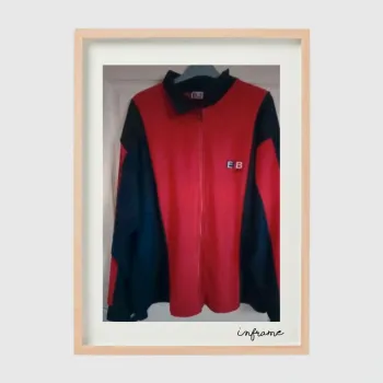 Gilet rouge et bleu taille L