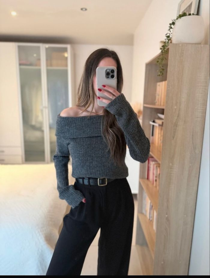 Pull gris - photo numéro 4