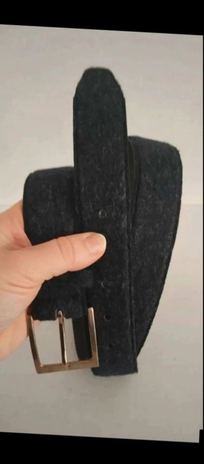 Ceinture feutrine marine 95 cm largeur 3.3 cm - photo numéro 3