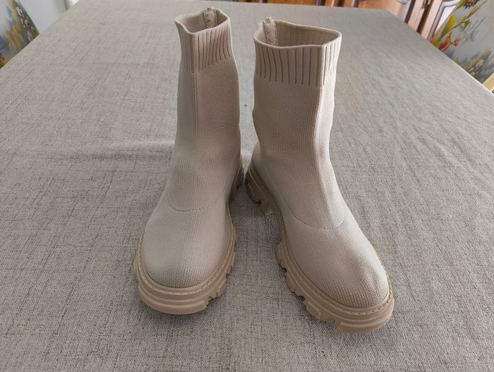 Bottine chaussette femme pointure 35